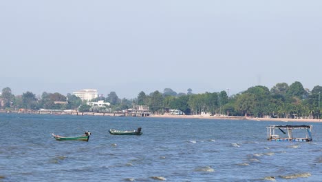 coastal scenery with boats