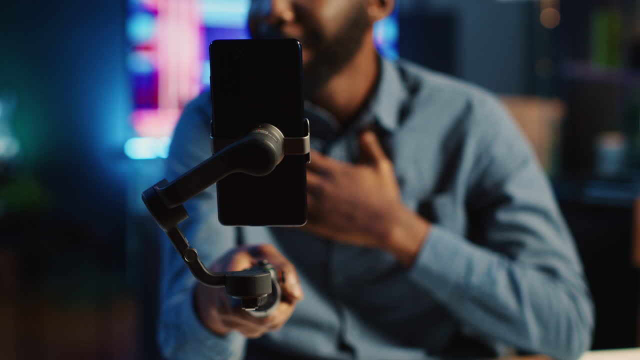 Internet star using selfie camera