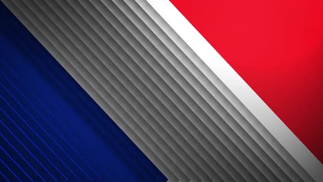 animation of flag of france waving on seamless loop