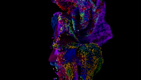 fluid simulation with alpha matte.
