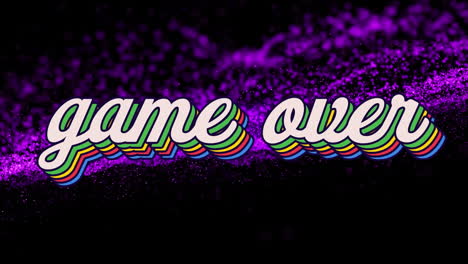 animación del juego sobre texto sobre puntos