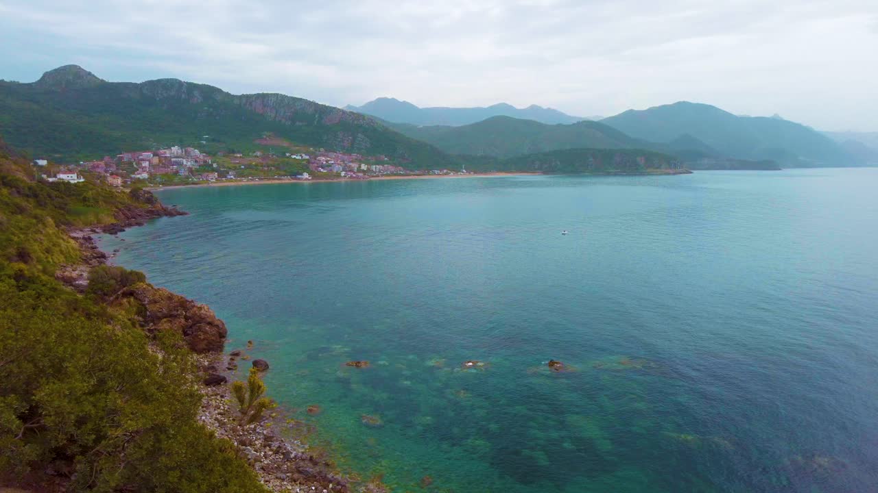 Seaside exploration natural landscape shore cliffs ocean west coast coastline scenic nature. Jijel Algeria