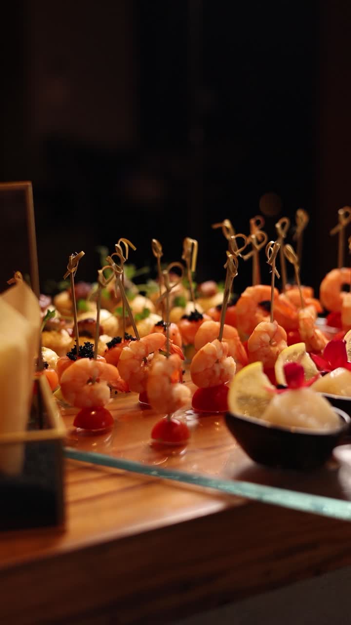 새우와 채소 스피어