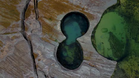 figure eight pools in sydney royal national park near burning palms beach, australia