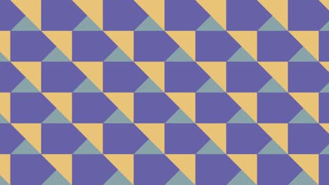 elementos muy peri violeta en mosaico geométrico de bucle sin costuras. patrón animado abstracto con azulejos geométricos. fondo gráfico de movimiento en un diseño plano