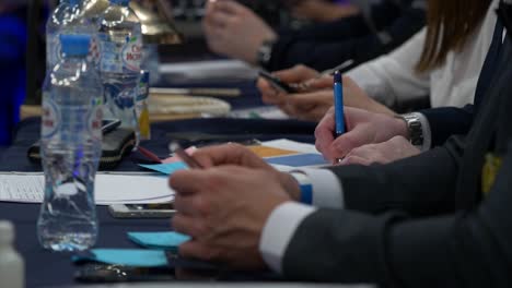 reunión de negocios en curso