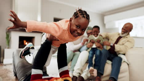 Happy,-plane-and-playful-with-black-family