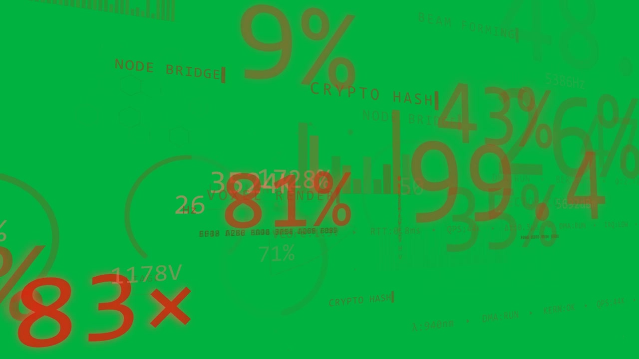 Højre klynge udvider sig, rød HUD skalerer procenttalmålere, der viser noddata på gennemsigtig baggrund.