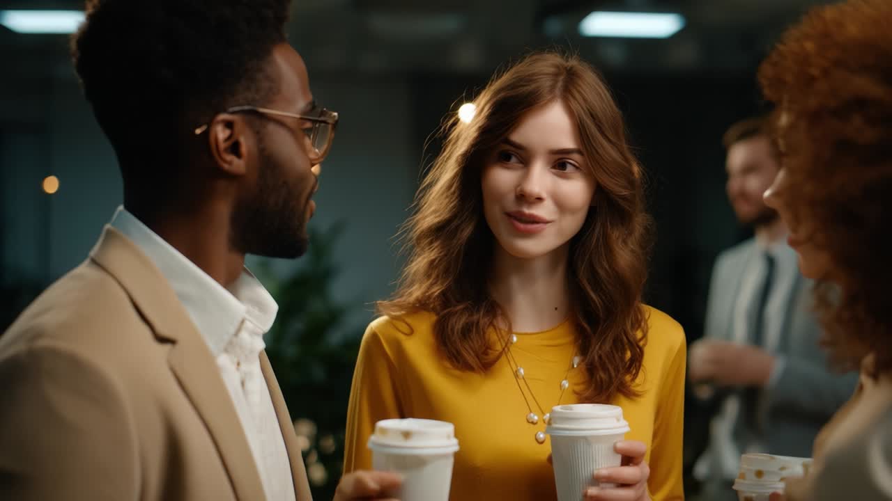 Business Meeting Over Coffee