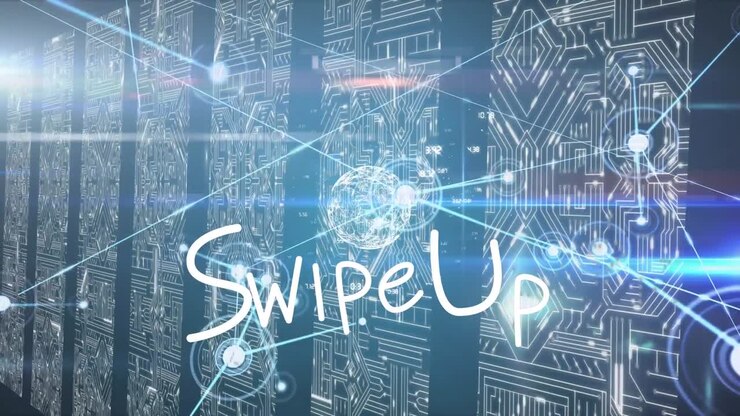 Animation af swipe op over forbindelser og servere