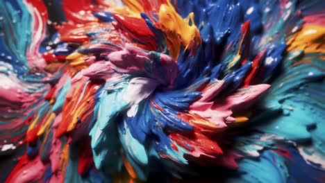 abstract paint swirls