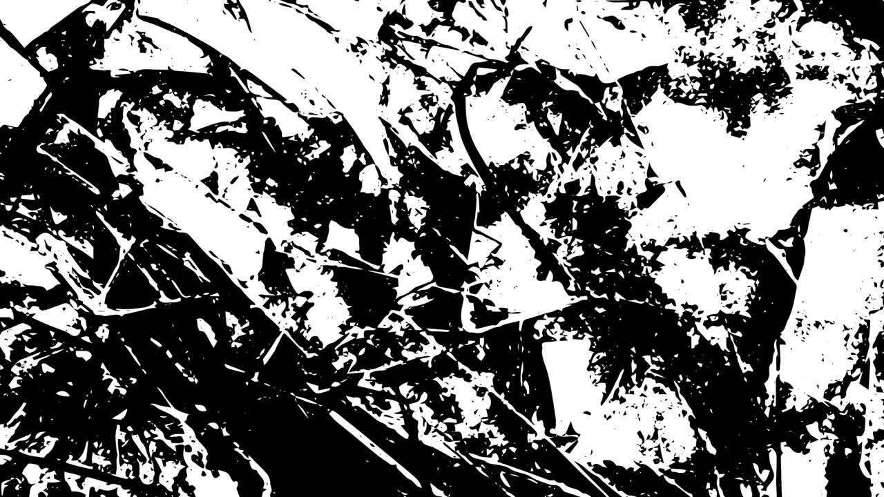 animación digital abstracta ruido blanco sobre fondo negro.