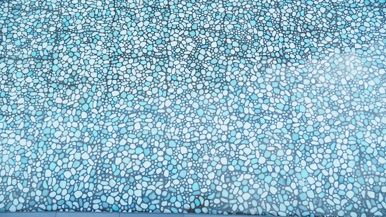 Abstract Pebble Pattern in Blue and White