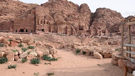 stunning view of the ancient city of petra. petra is a historic and archaeological city in southern jordan.