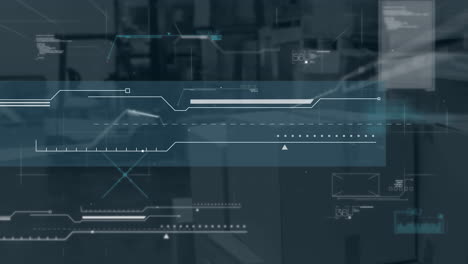 animación de los datos sobre el almacén