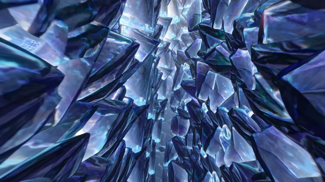 Abstrakter blauer Kristall-Hintergrund