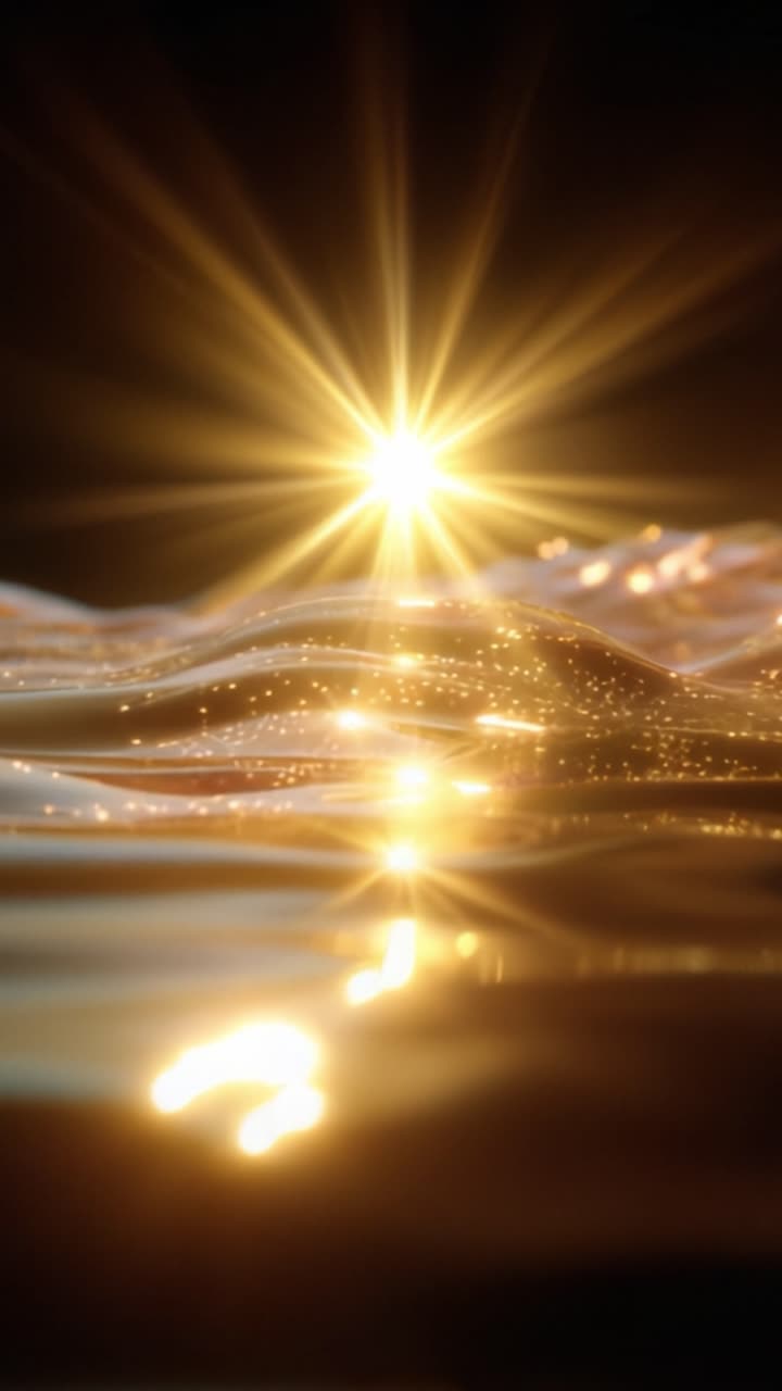 Uno sguardo incantevole alla luce solare dorata che danza sulle tranquille onde dell'acqua, catturando l'essenza della serenità e della bellezza naturale con dettagli mozzafiato.