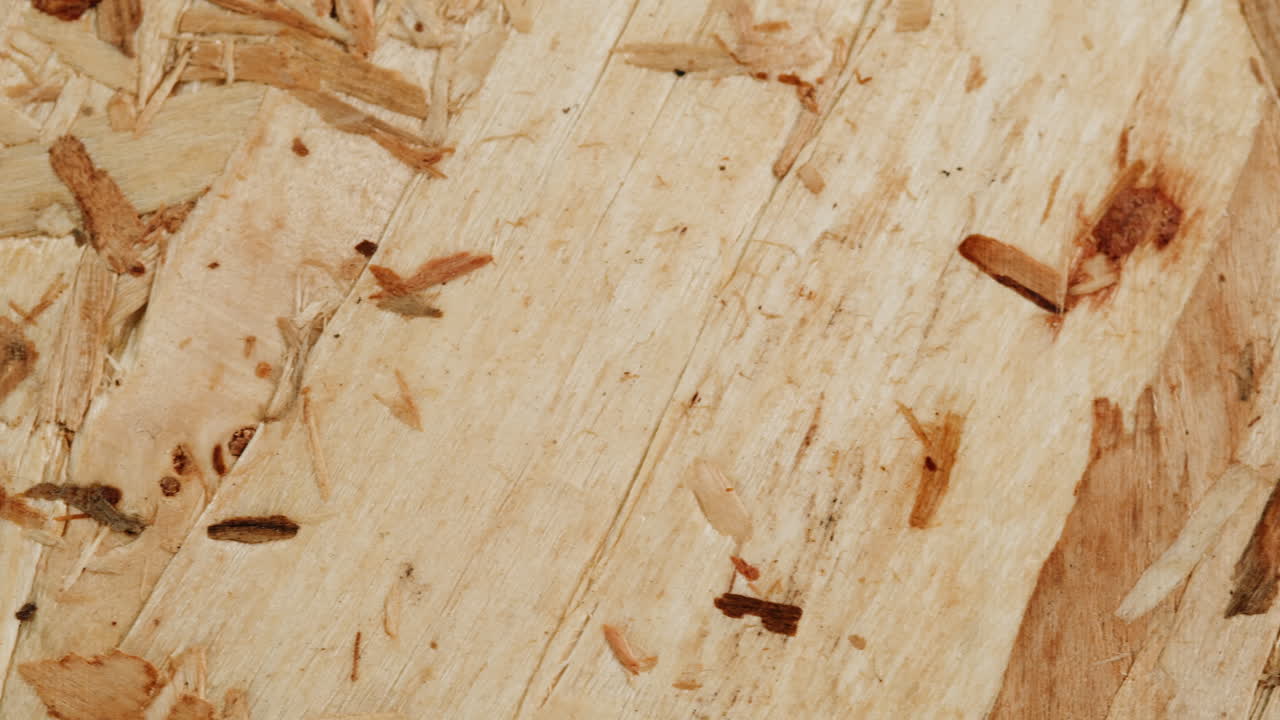 Close-up view of light brown plywood