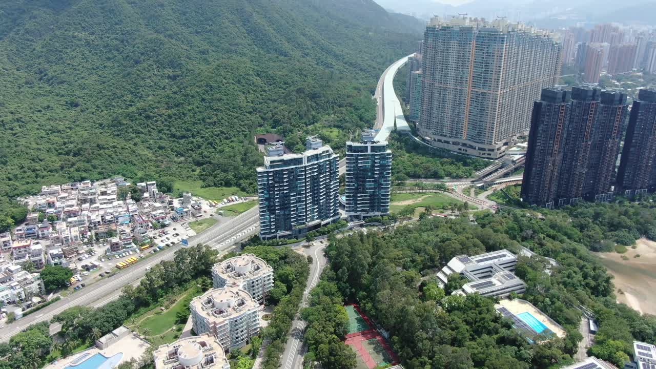 redirige el tráfico entre sha tin y sai kung hacia el norte lejos del centro de la ciudad