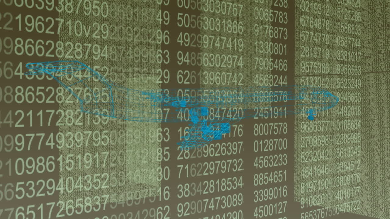 анимация цифровой плоскости над обработкой данных