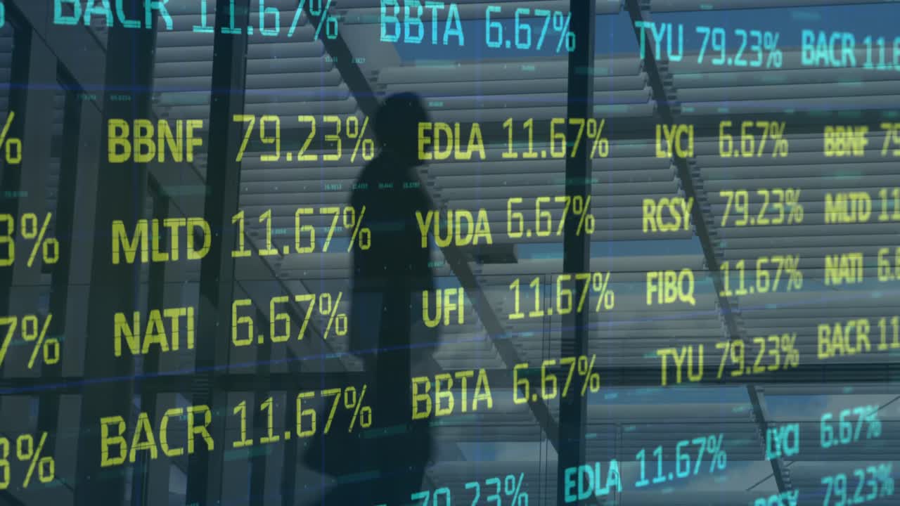 Animazione dell'elaborazione di dati finanziari su persone in ambito aziendale