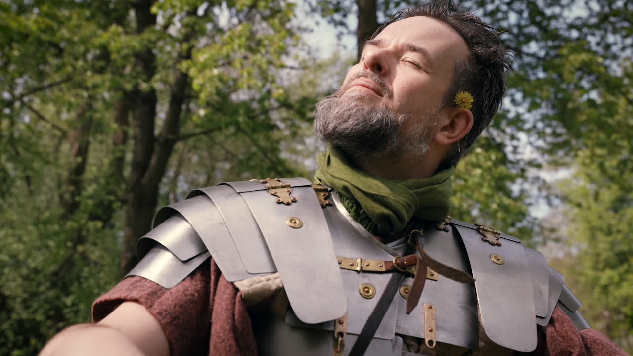 Roman Soldier in a Forest Scene