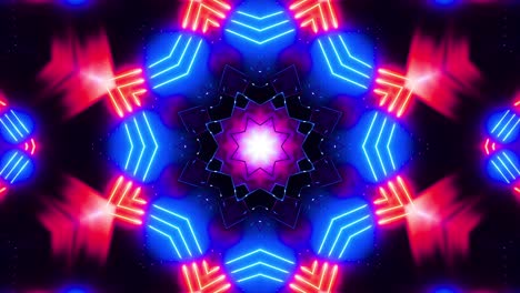 neon kaleidoscope visuals