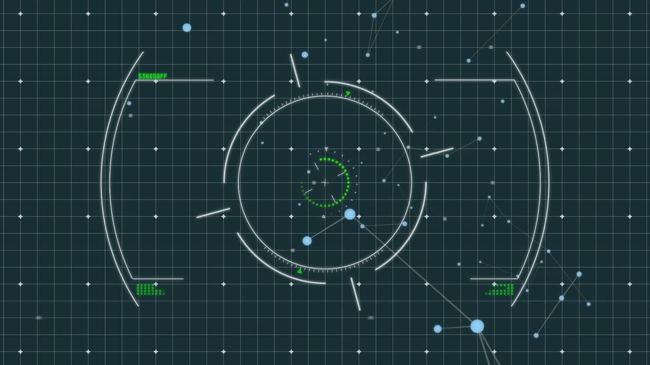 Animazione di forme in movimento su scansione