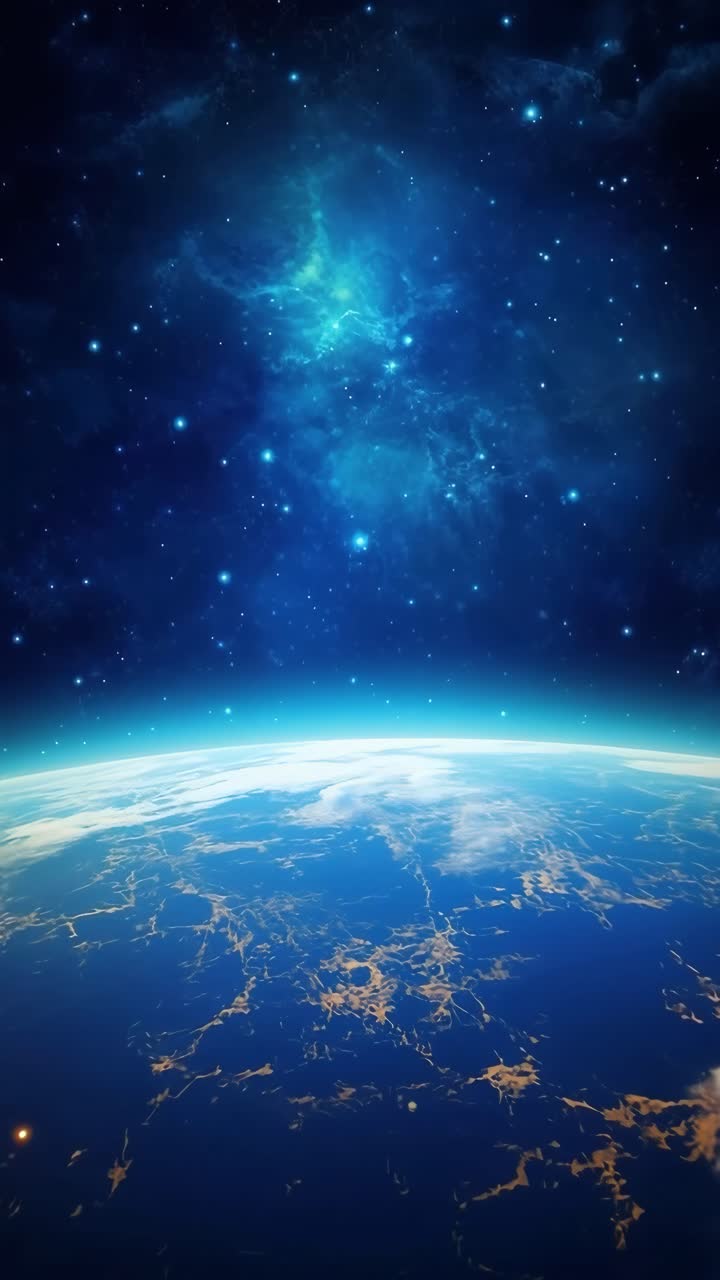 A breathtaking video still of Earth from space, captured from a high-angle view