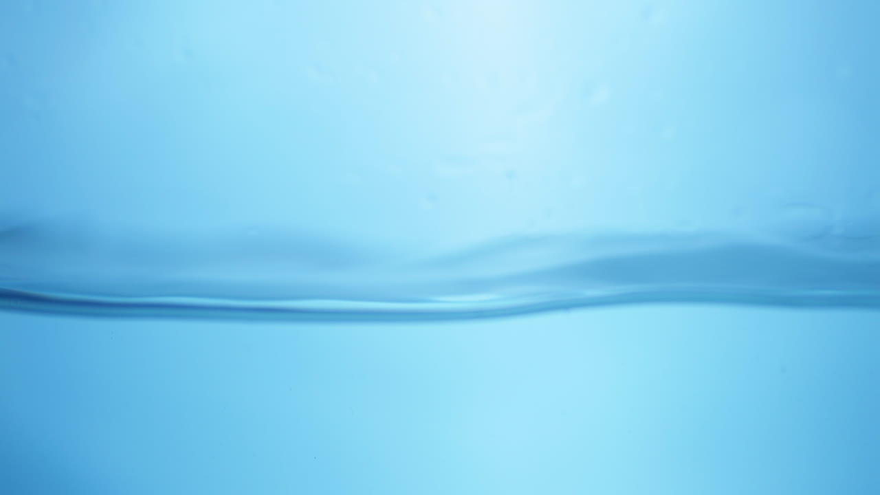 Water Wave Surface on Blue Background