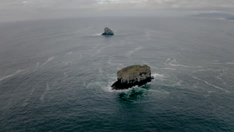 sea stacks in a moody ocean landscape