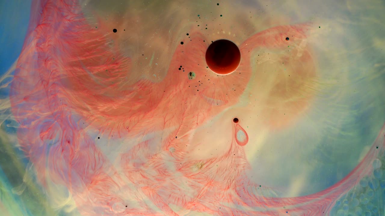 4k fondo de burbujas de aceite líquido abstracto