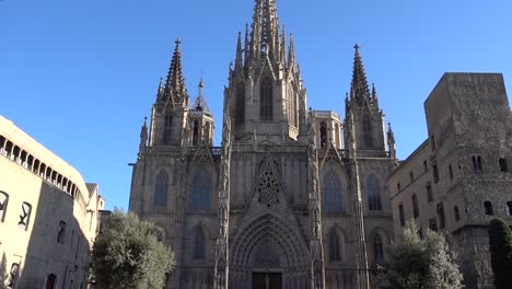 gothic cathedral of barcelona, catalonia, spain