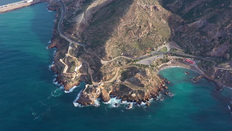 Fortress-Complementary-Santa-Ana-battery-aerial-view-Cartagena-bay-coastline