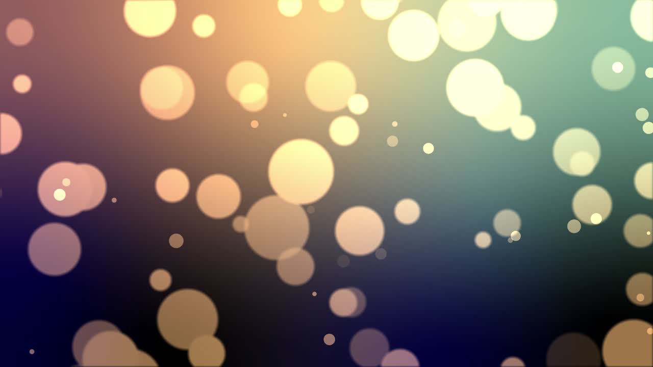 video de bucle de fondo de bokeh de partículas abstractas.