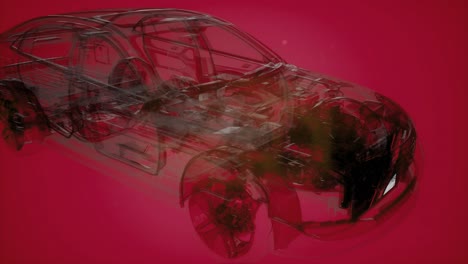 motores de automóviles detallados y otras piezas