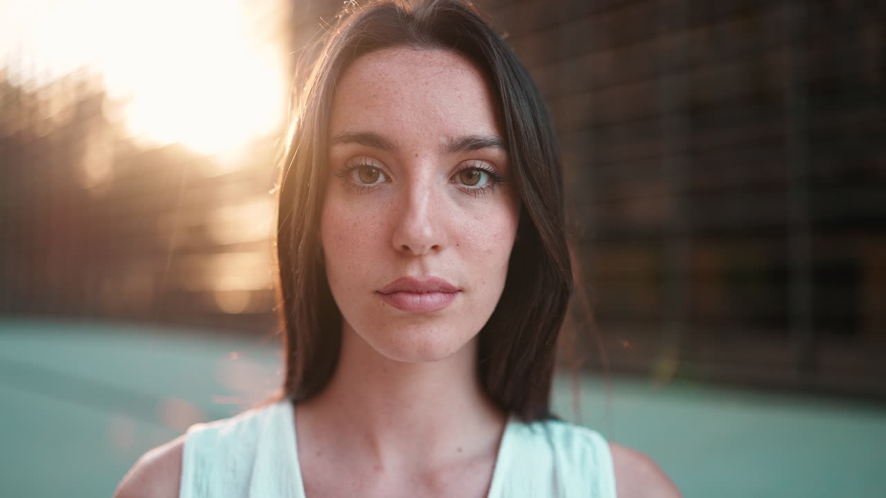 Ritratto di una giovane donna bruna