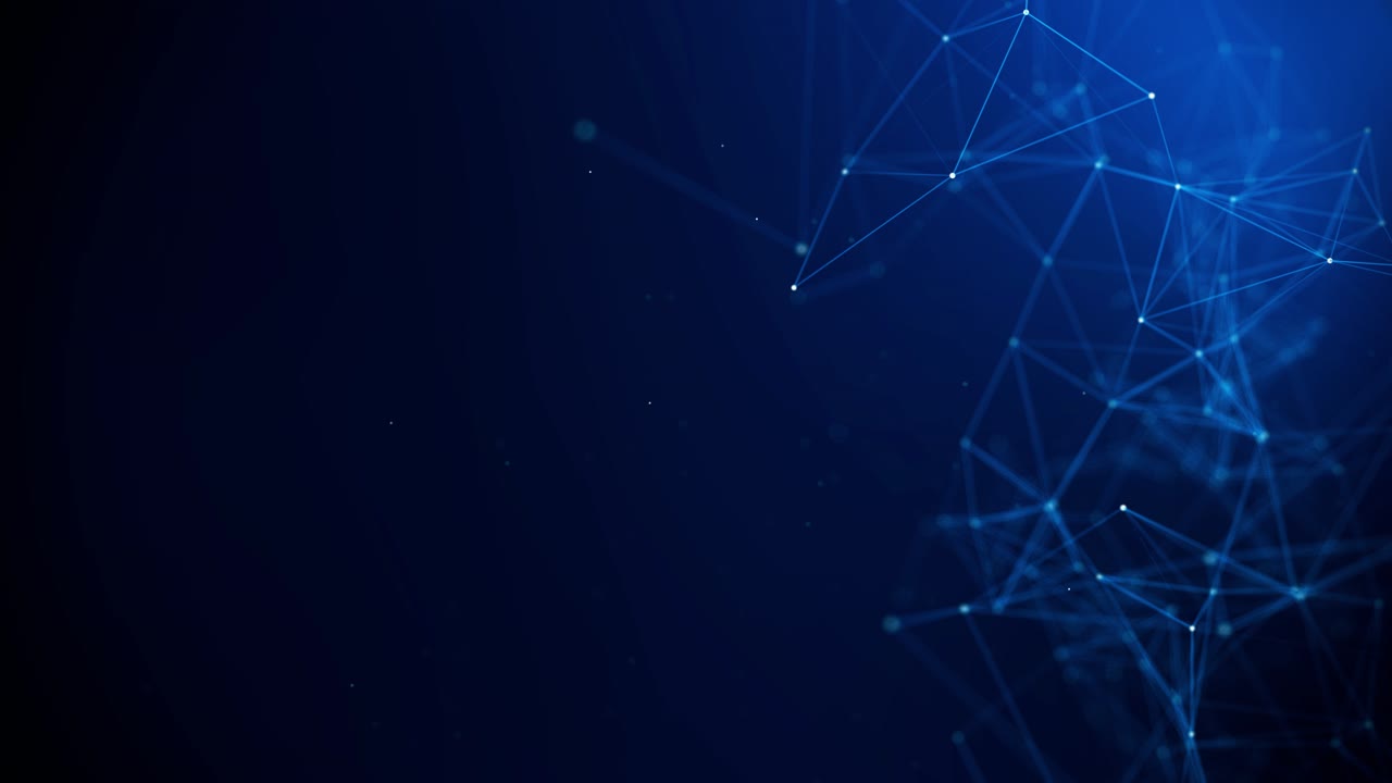 Abstract polygonal background connecting dots and lines global network connection digital technology