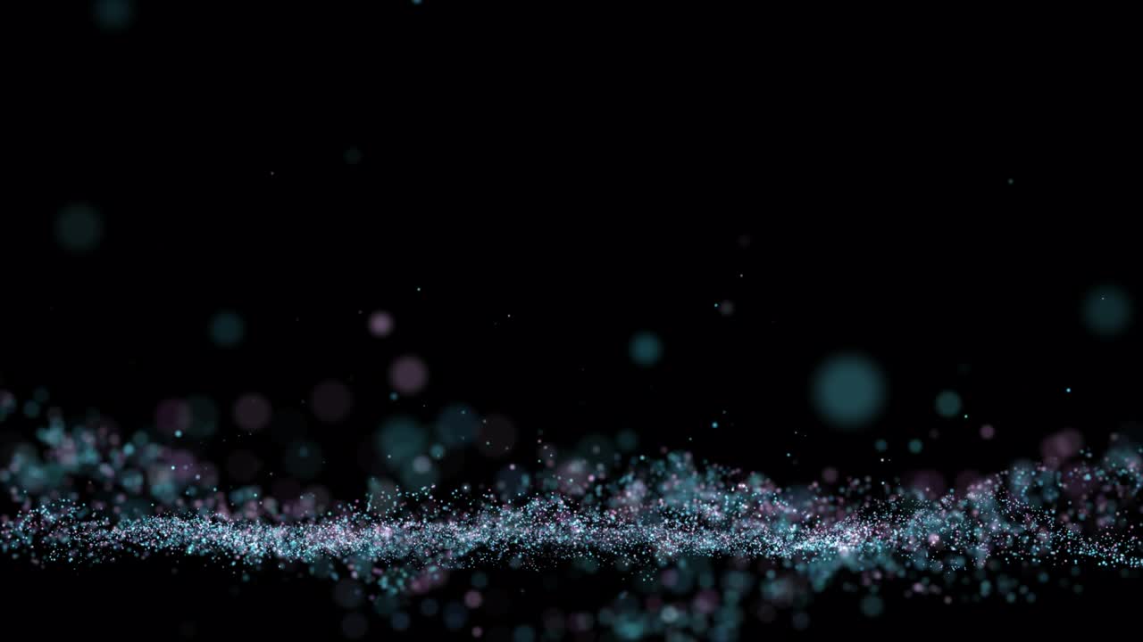 Pink blue, colourful dust particle, black isolated transparent  background.