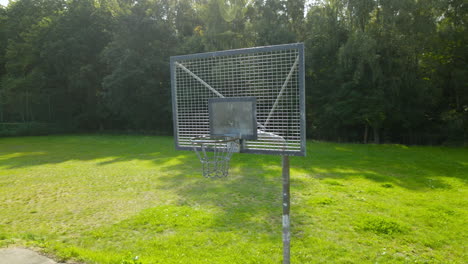 rugged strong metal basketball court net at witomino poland yards