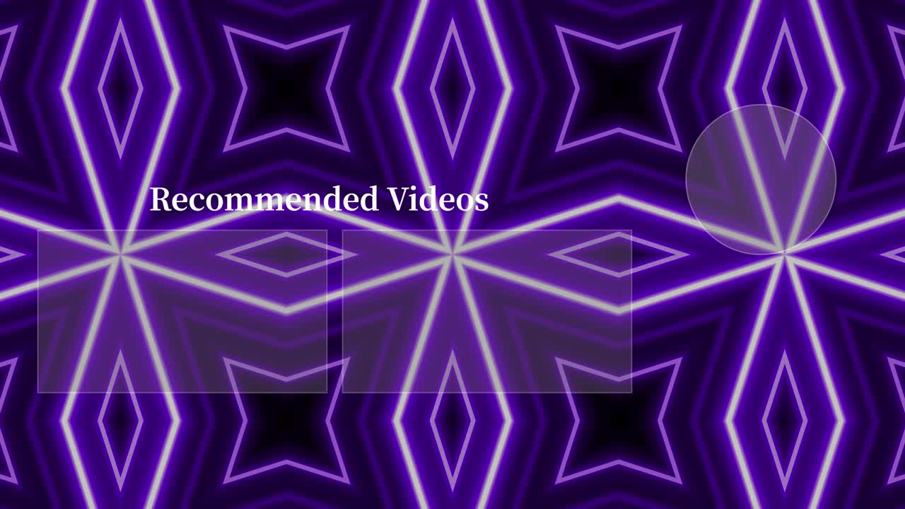 네온 표지판 패턴 엔드 카드 엔딩 스크린 모션 그래픽