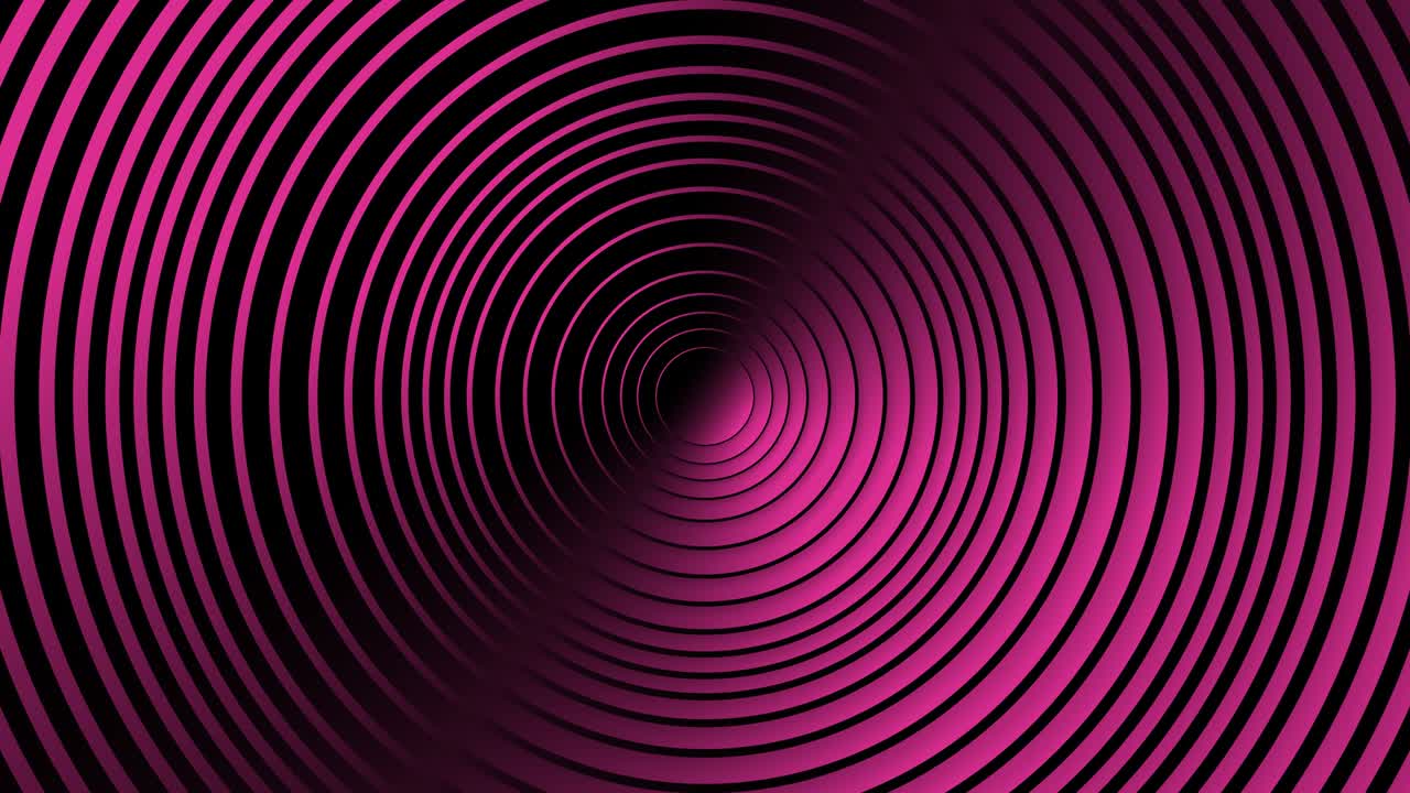 patrón abstracto de círculos con el efecto de desplazamiento. animación de anillos limpios rosados. fondo abstracto para presentación de negocios. bucle sin costuras 4k 3d render