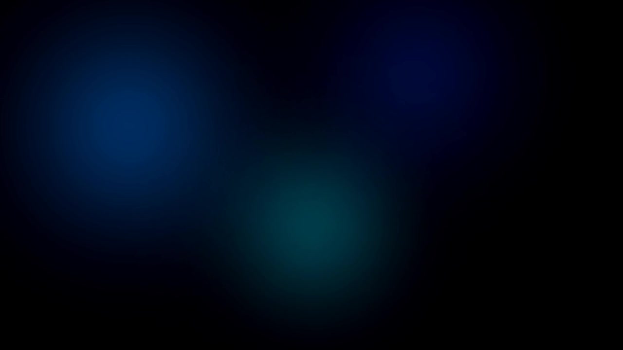 Abstract Background with Soft Glowing Blue and Teal Light Orbs