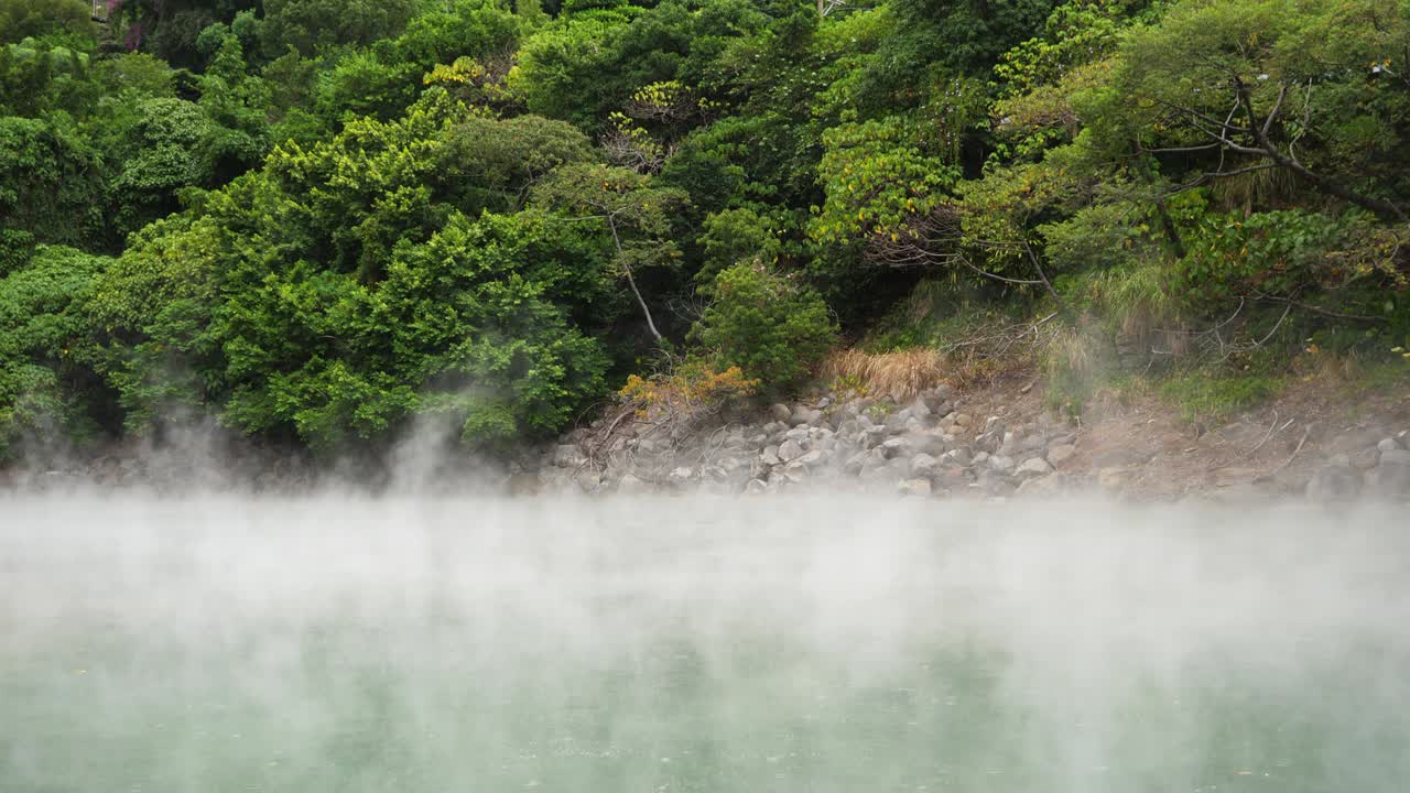 대만 타이베이의 베이투에 있는 온천.