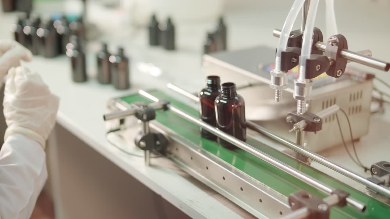 Automated Bottle Filling on a Production Line