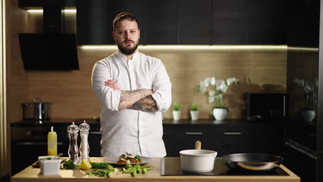 chef en la cocina