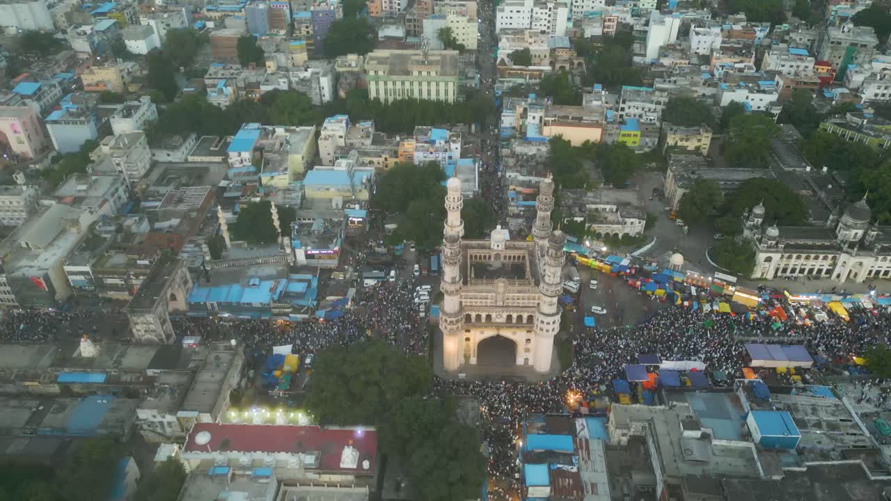 hyderabad charminar vista aérea durante el día