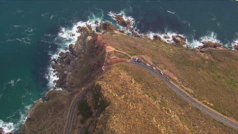 a top shot of chapmans peak drive