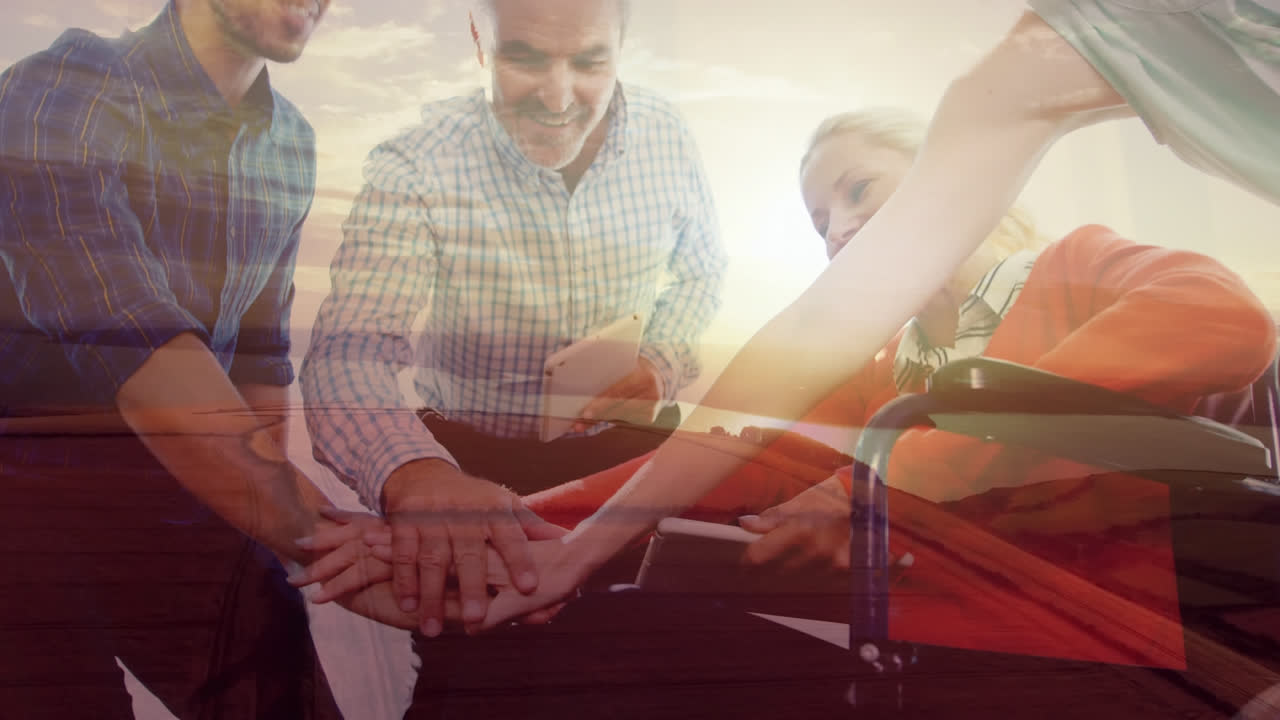 equipo celebrando el éxito