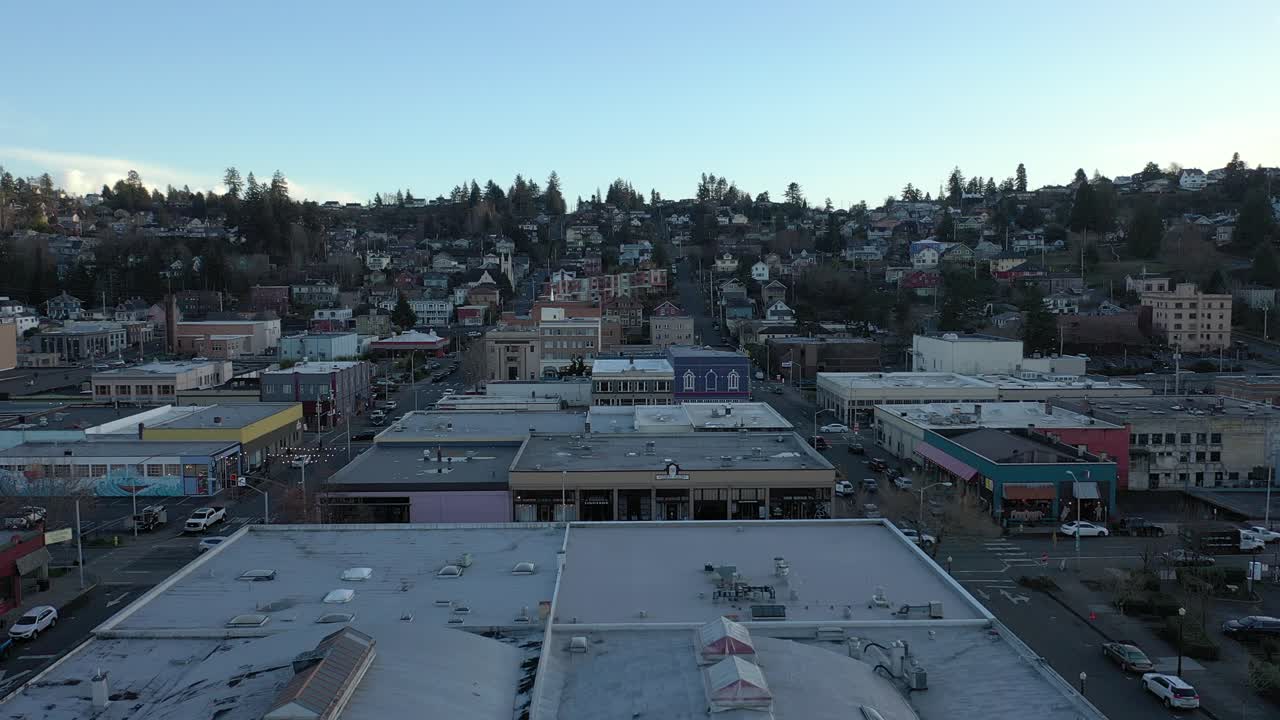 techos en el centro de astoria, oregon